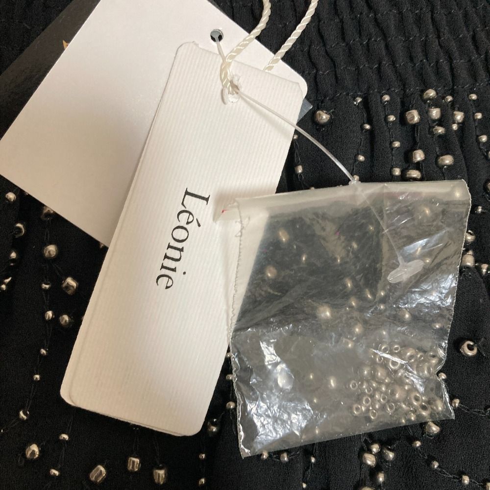 ビーズ刺繡 ひざ丈