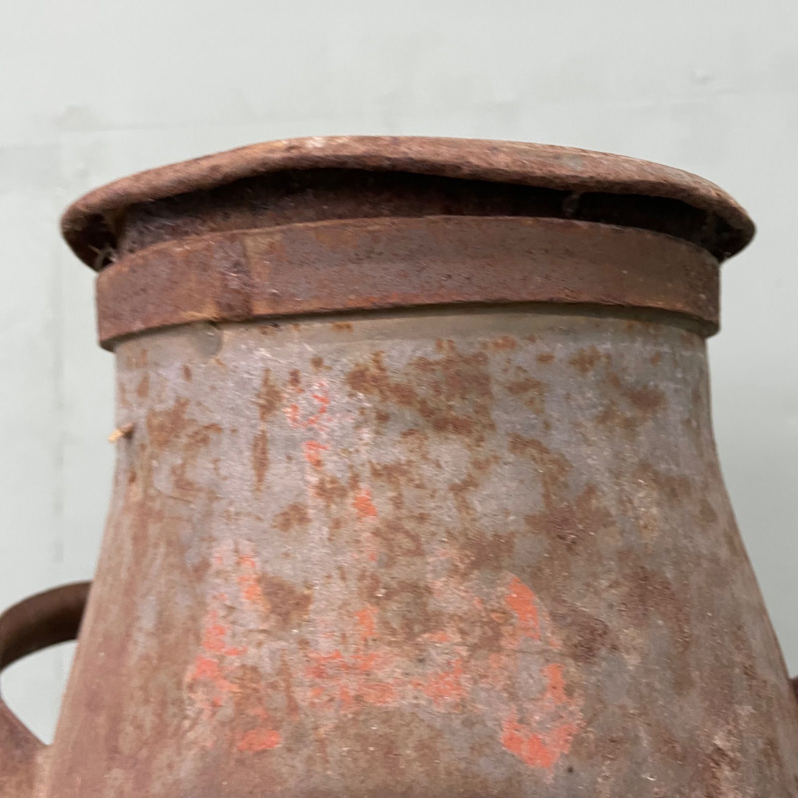 ♭ ガーデニング 古民具 ミルク缶 高さ64cm 牛乳缶 昭和レトロ