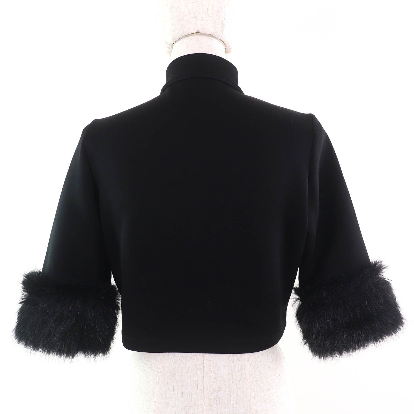 PRADA プラダ レディース ファー キルティング ブルゾン 極美品△PRADA プラダ 2024年製 138632 クロップド フリース