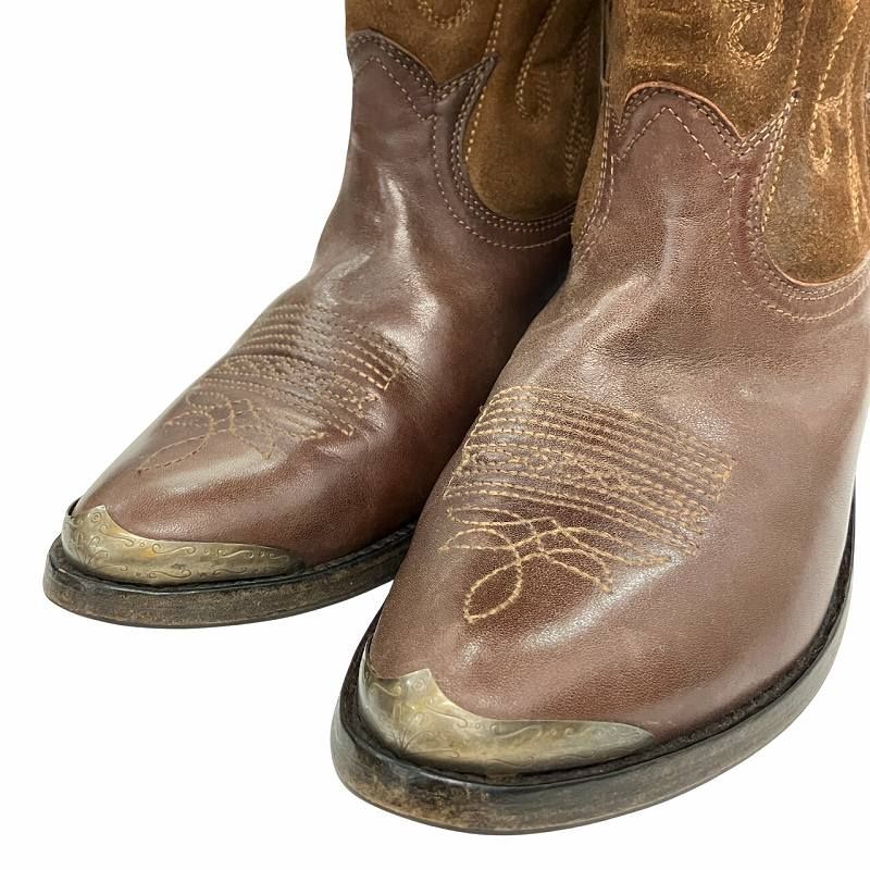 ゴールデングース ウエスタンブーツ(38)クリーニング済み ゴールデングース GOLDEN GOOSE ウエスタンブーツ ミドルブーツ