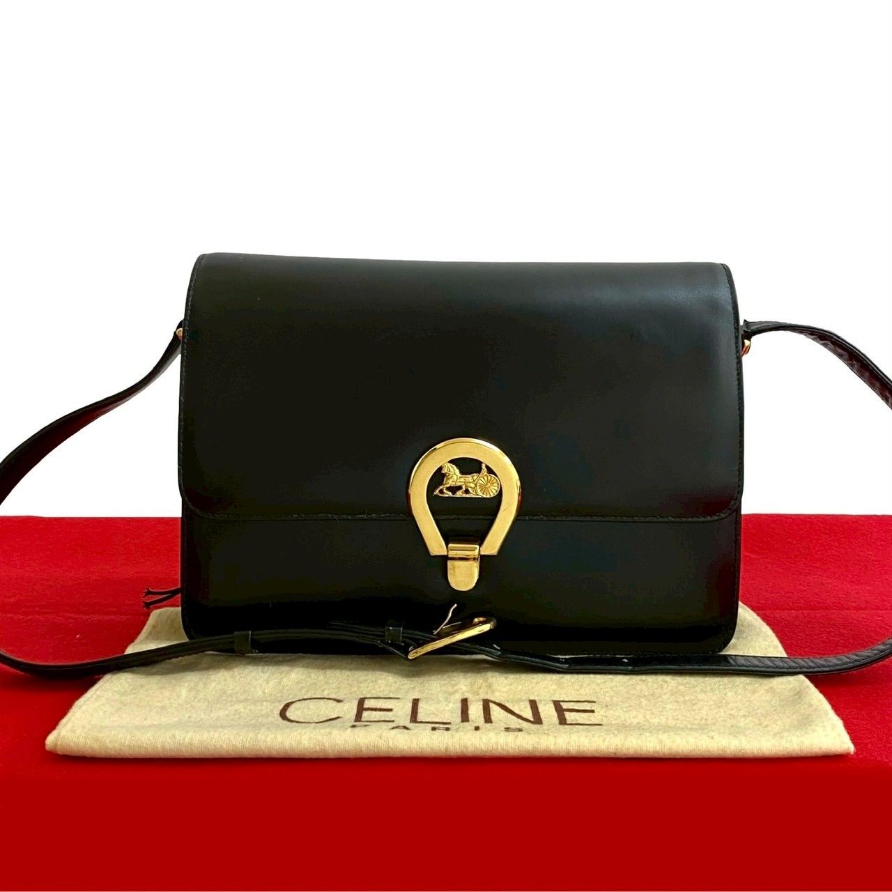 超美品》CELINE(セリーヌ)ハンドバッグ 馬車 希少 超極美品