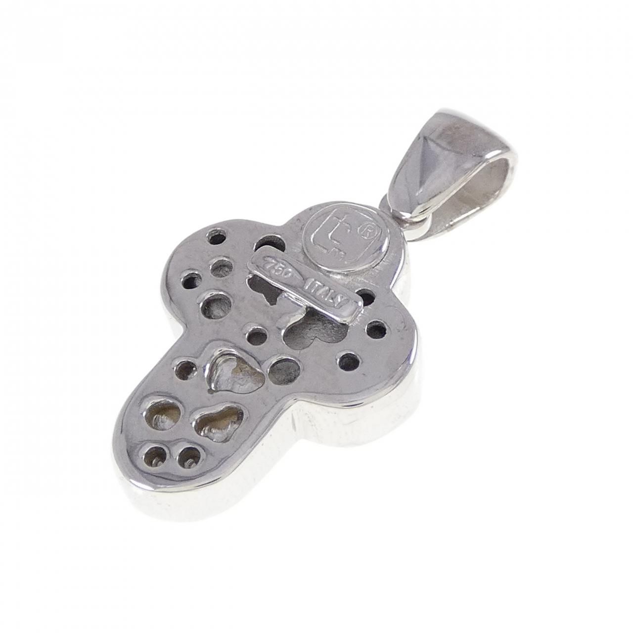 750WG クロス マザーオブパール ペンダント