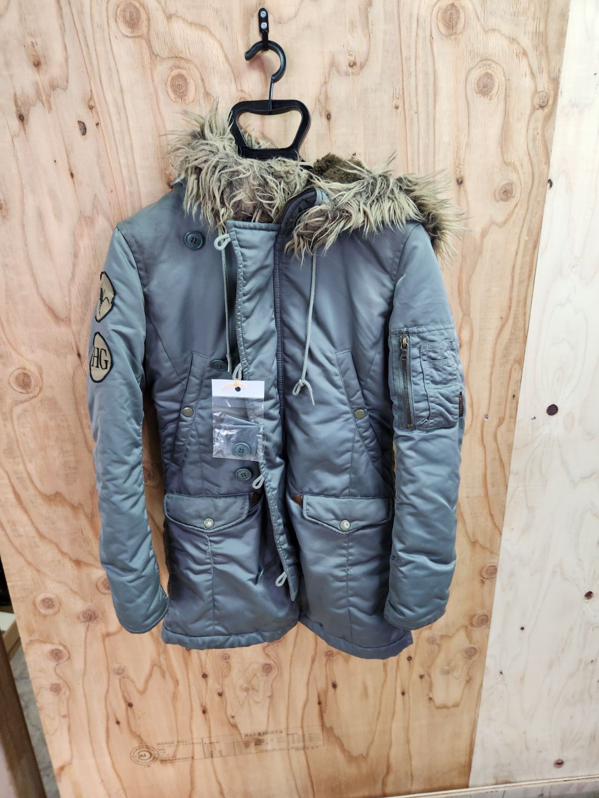 【美品】ヒステリックグラマー ヒスガール プリマロフト モッズコート HYSTERIC GLAMOUR プリマロフト モッズコート ワッペン HGロゴ