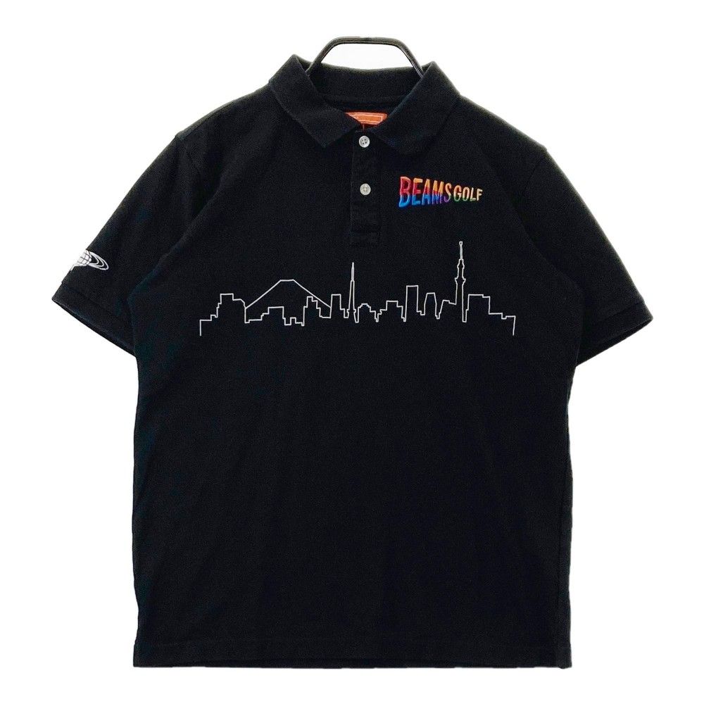 美品】BEAMS GOLF Mサイズ 半袖ポロシャツ ブラック - メルカリ