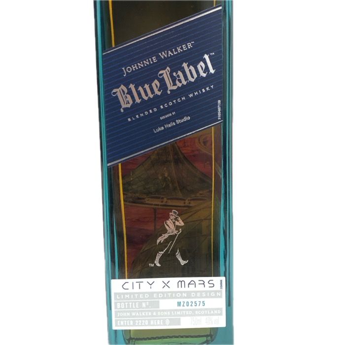 Johnnie walker blue label ジョニーウォーカー ブルーラベル 未開栓 750ml 40度 ブレンデッド スコッチ シティ × マーズ 2220限定 ウイスキー【中古】【新品同様】 ジョニーウォーカー ブルーラベル 40度 750ml 正規品 ウイスキー