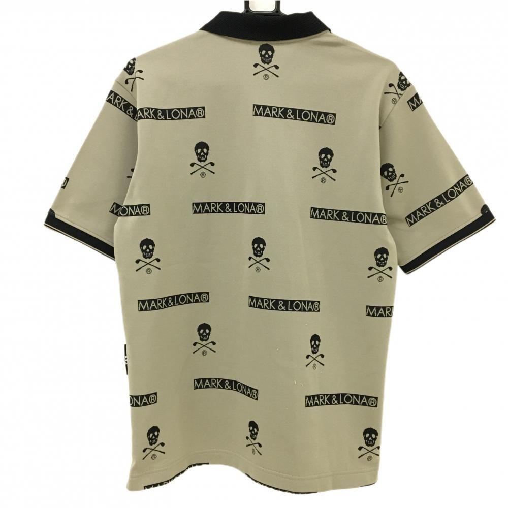 【美品】MARK＆LONA 半袖ポロシャツ ベージュ　マーク＆ロナ MARK&LONA マークアンドロナ 2024年モデル 半袖ポロシャツ ベージュ系