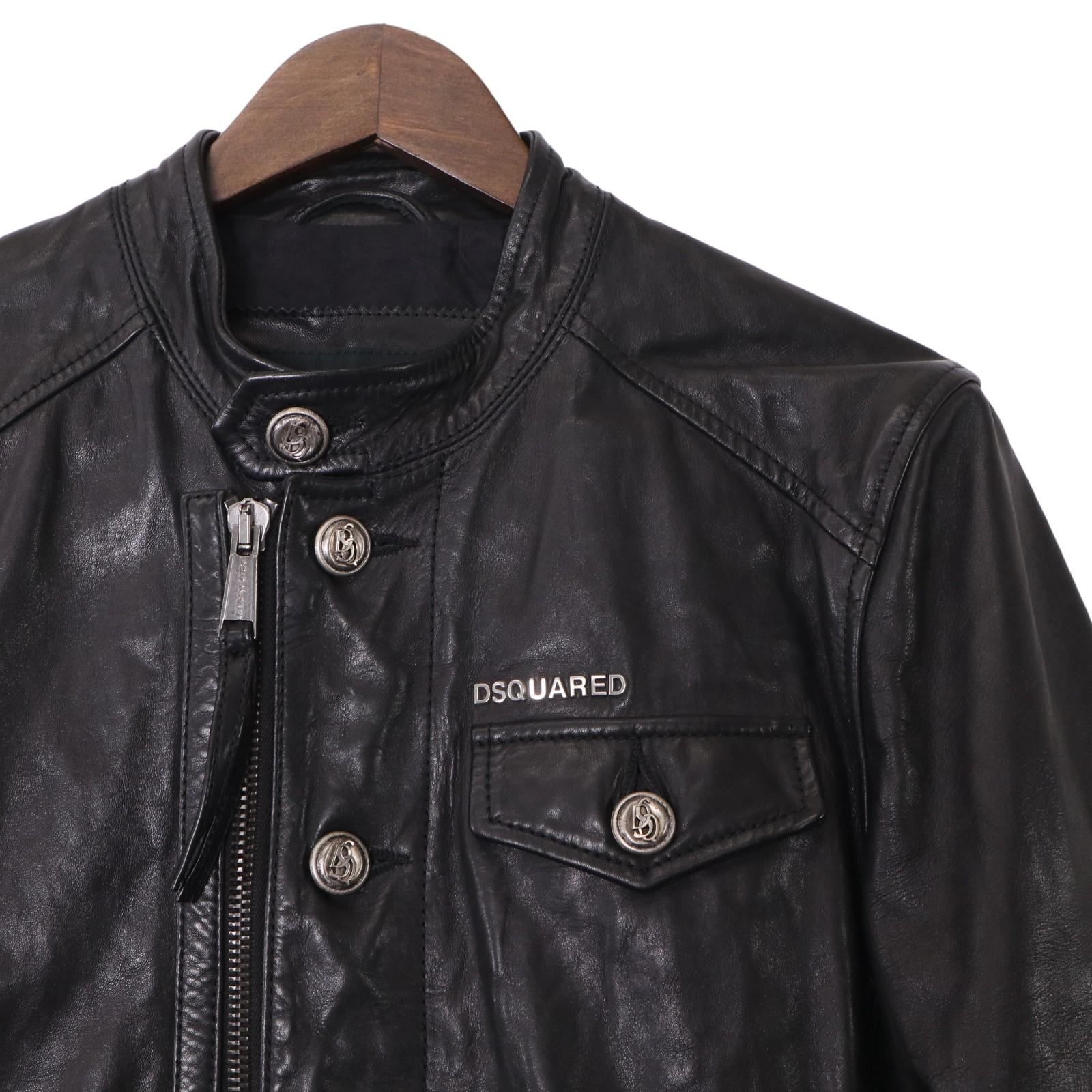 DSQUARED2 ディースクエアード レザージャケット S74M0298＊ - メルカリ