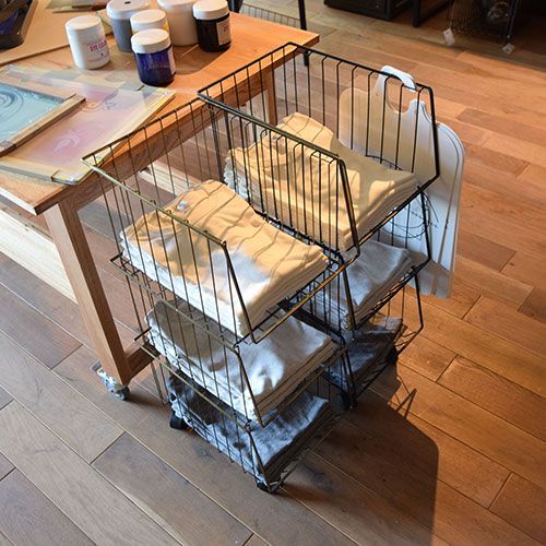 東谷 スタッキングワゴン3D アンティークゴールド AKB-438AGD