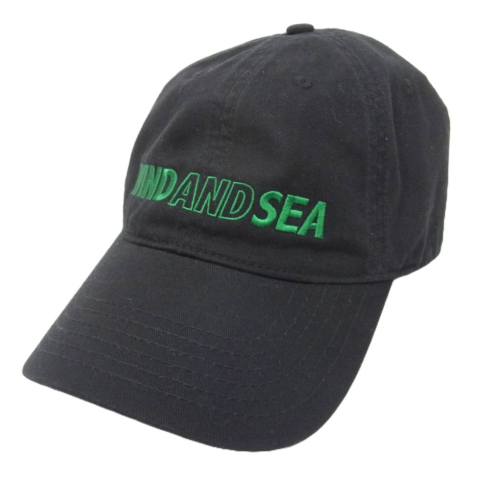 WIND AND SEA ウィンダンシー WDS-O-YAS-24-Q4-04 ロゴ刺繡 6パネル キャップ ブラック系【中古】