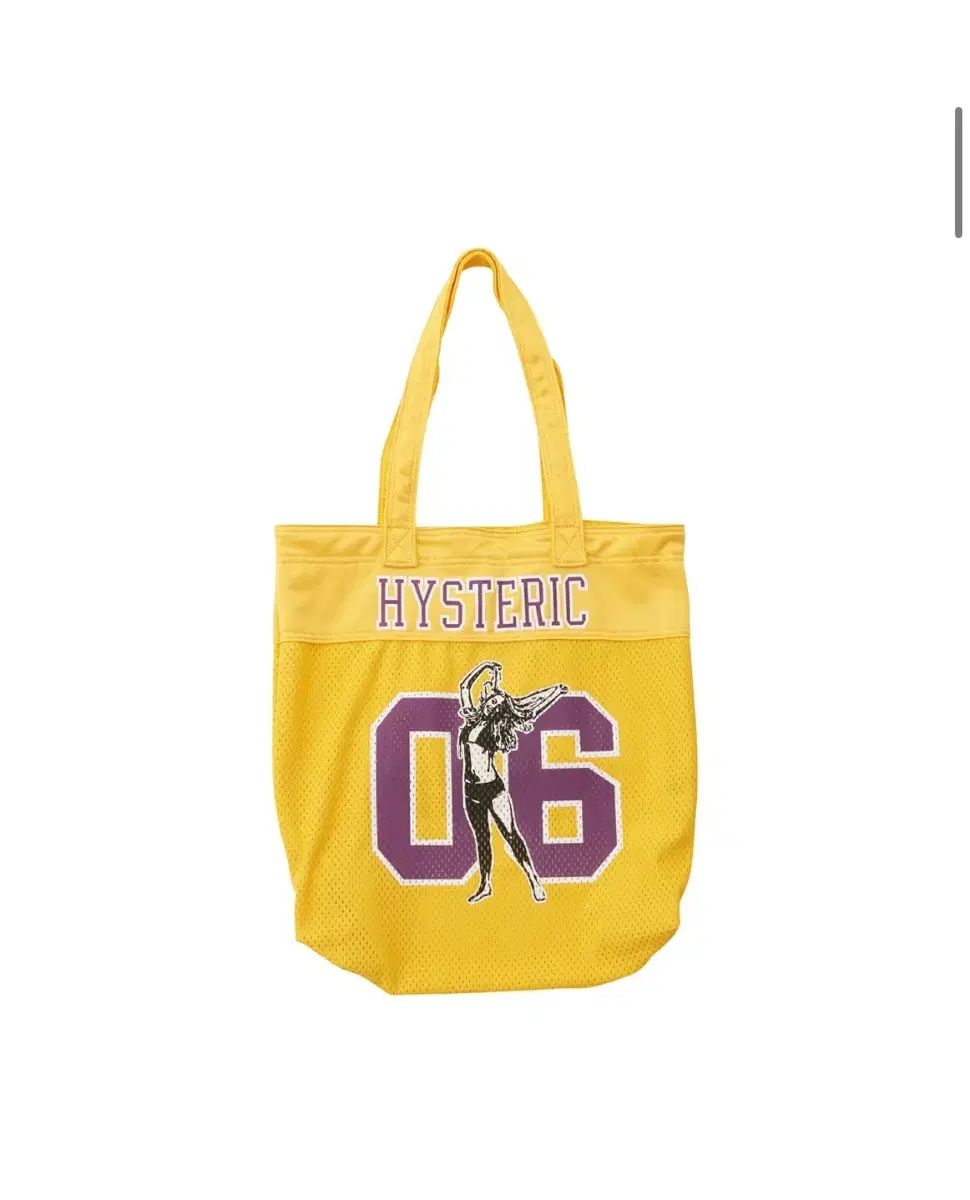 HYSTERIC メッシュトートバッグ 06 イエロー HYSTERIC GLAMOUR（ヒステリックグラマー）の「NUMBER 6