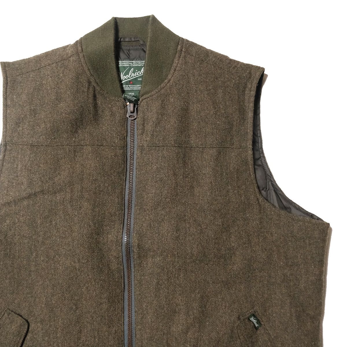 90's 00's ウールリッチ 中綿入り ウール ツイード ベスト (L