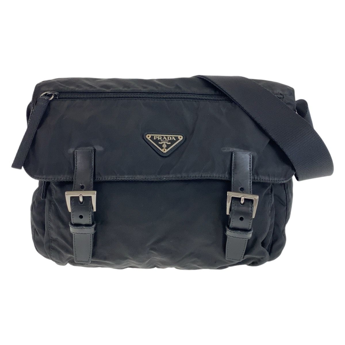 PRADA ショルダーバッグ テスートナイロン 斜め掛け 三角ロゴ PRADA ショルダーバッグ テスートナイロン 斜め掛け 三角ロゴ