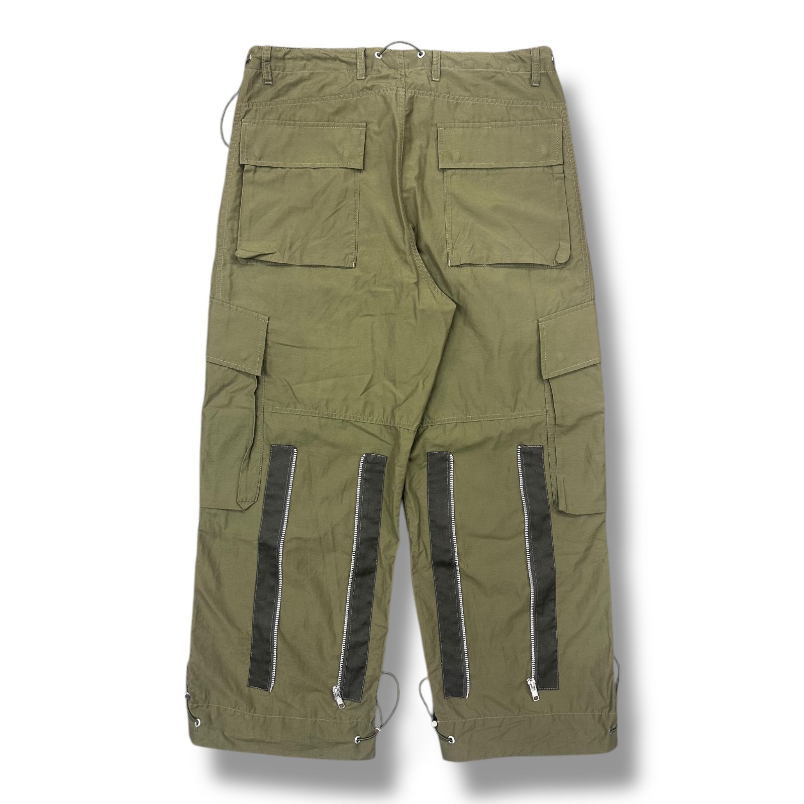 参考上代57200円 未使用品 ALMOSTBLACK C/NY SETUP CODE PANTS 裾 
