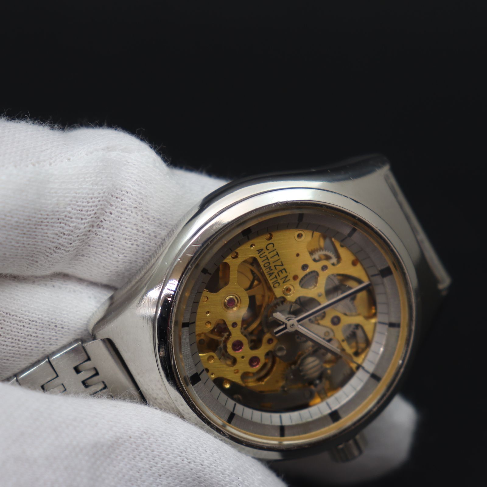 IT1TGSOPK1WE CITIZEN シチズン AUTOMATIC 25 JEWELS 25石 4-760107 TA 自動巻き スケルトン 腕時計  メンズ - メルカリ