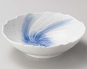 m 和食器 タ252-058 星雲うず型大鉢 翠 雲形鉢 230ml | aito