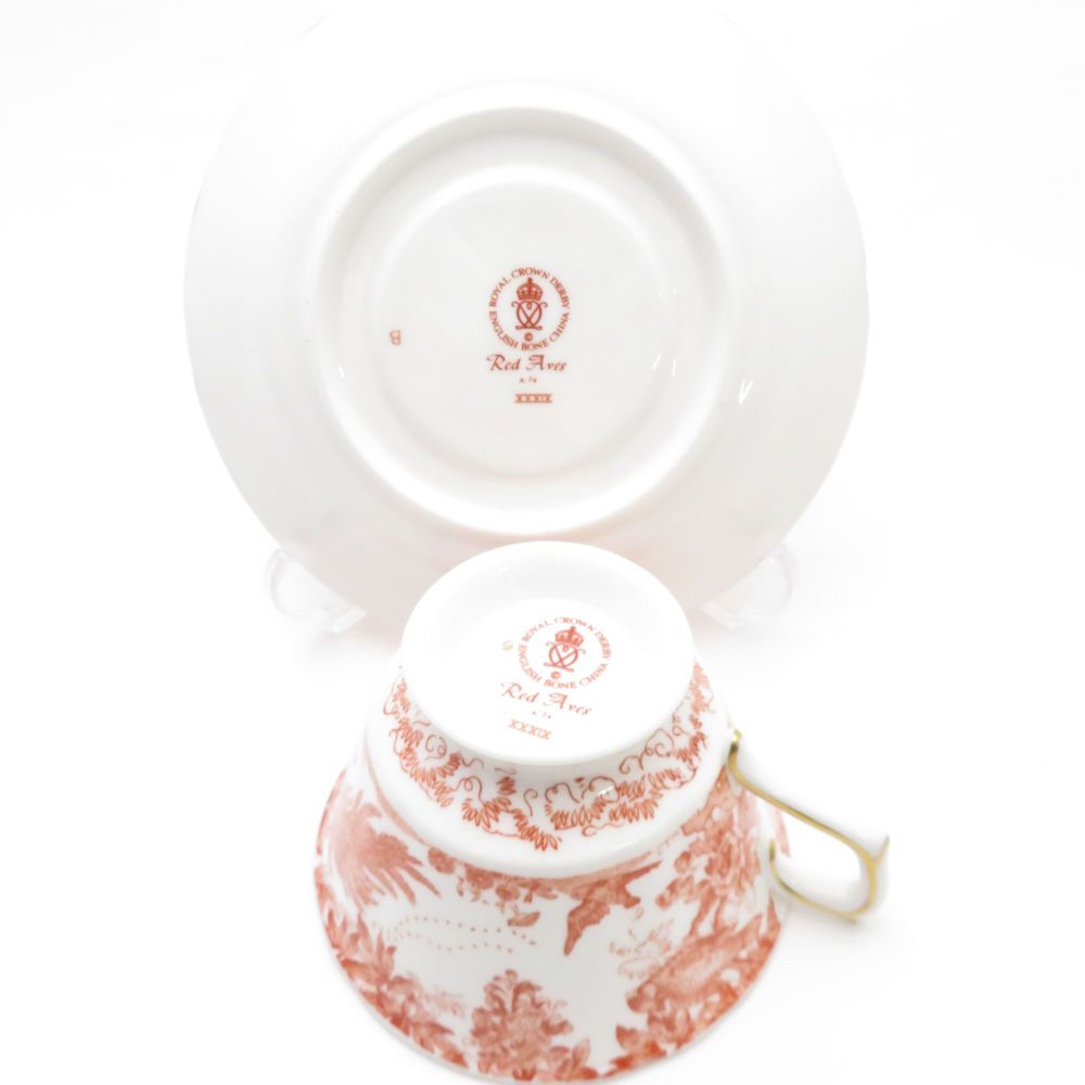 美品 Royal Crown Derby ロイヤルクラウンダービー Red Aves エイビ