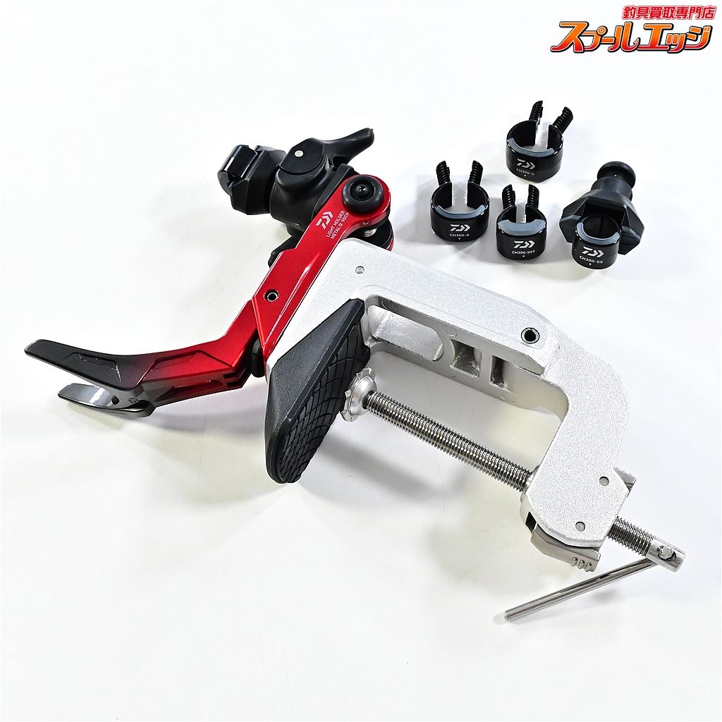 ダイワ ライトホルダー メタルα アルファ 90CH ガンメタxレッド DAIWA LIGHT HOLDER K_060 e06915