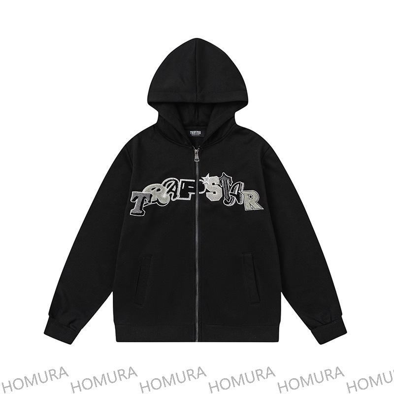 新品 Trapstar zip up トラック スーツデコーデッド シュニール  
