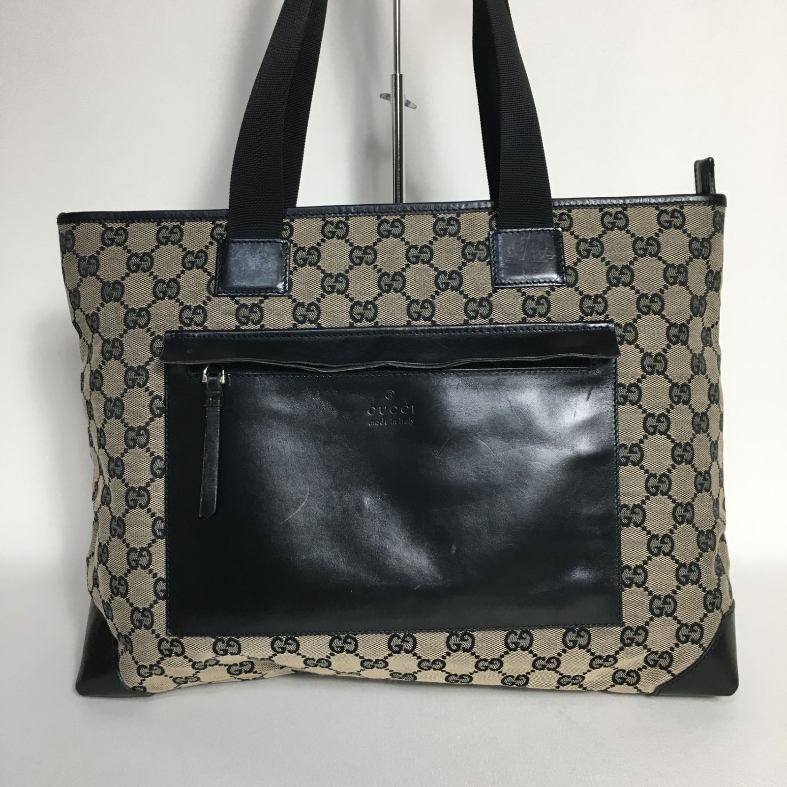 2504-167|※専用|グッチ GGキャンバス トートバッグ ブラック 2504-167|グッチ GGキャンバス トートバッグ ブラック