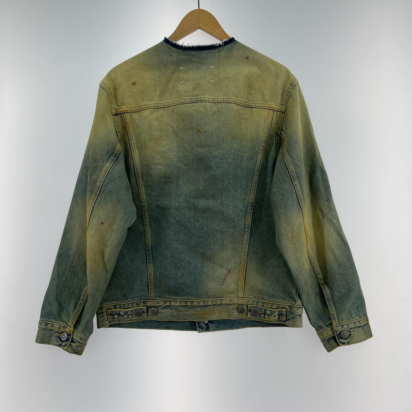 MAISON MARGIELA 22SS ノーカラーデニムジャケット 46 - メルカリ