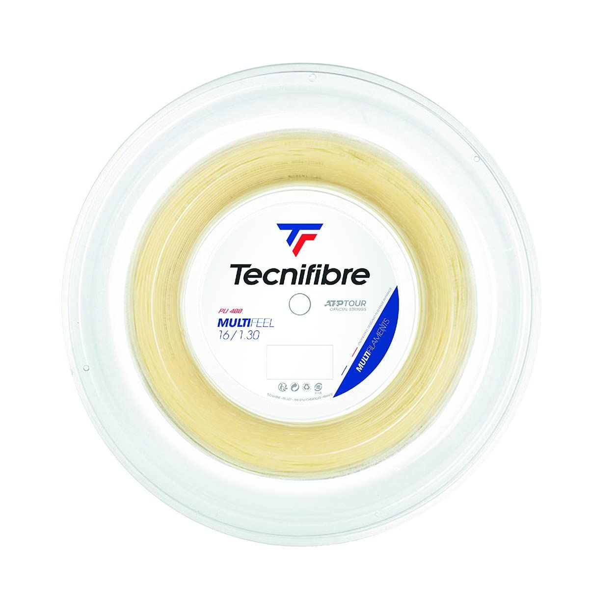 ゲージ 1.30mm_ナチュラル テクニファイバー Tecnifibre テニスガット ストリング MULTIFEEL 1.30mm 200mロール TFR221