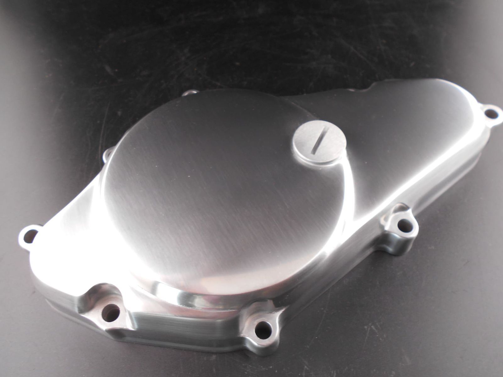 CBX400F スターターカバー 純正風ヘアライン仕上げ 再生品 塗装未 レストア用