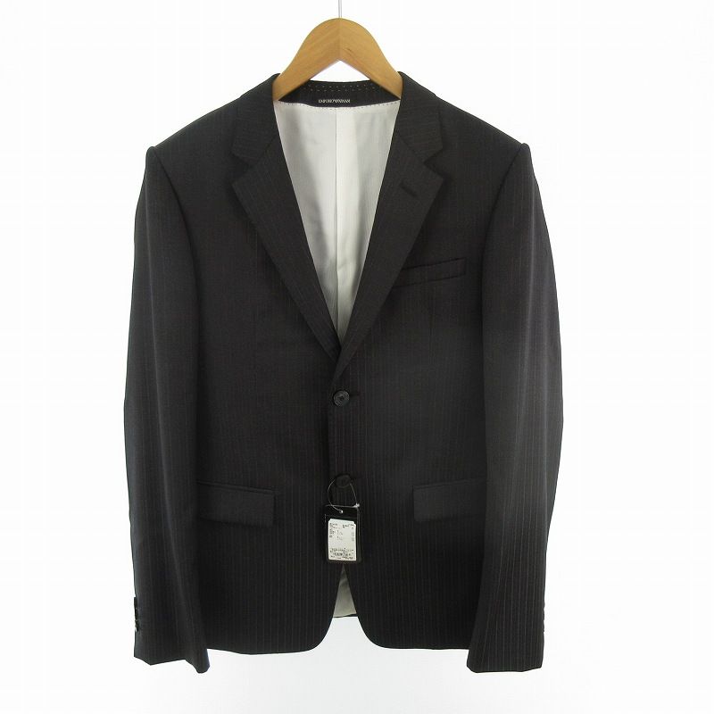 EMPORIO ARMANI 2Bセットアップ スリーピース スーツ ストライプ アルマーニコレッツォーニ セットアップパンツスーツ ストライプ