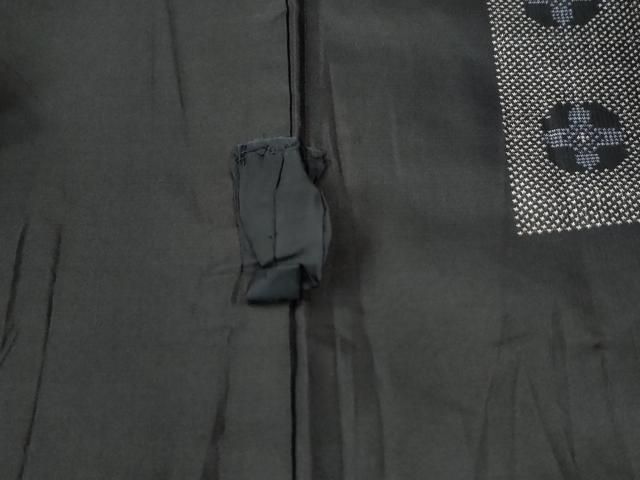 平和屋着物○本場大島紬 7マルキ 地空き 色紙吉祥文 正絹 逸品