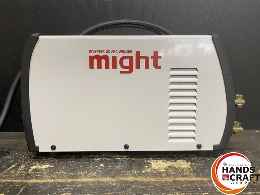 【久留米】【引き取り限定】【中古品】might マイト工業 MA-2125DF 直流 アーク 溶接機 単相100V/単相200V兼用 50/60Hz 使用率:60% ○【中古品】might マイト工業 MA-2125DF 直流 アーク 溶接機 単相100V/単