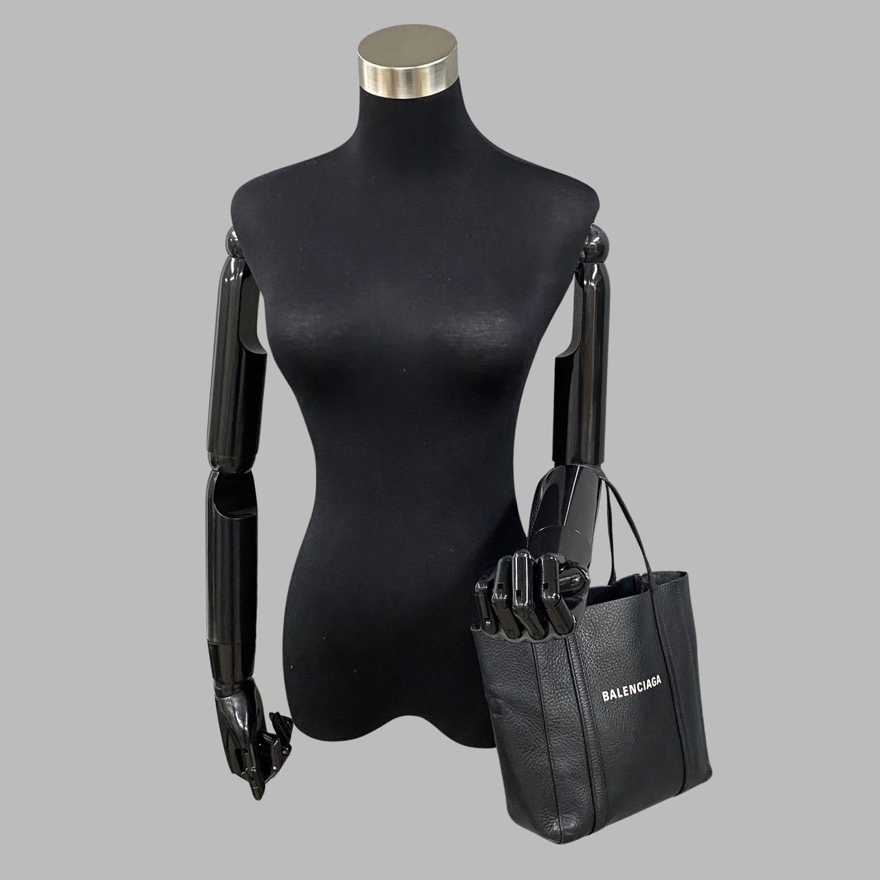 美品 希少品 保存袋付 BALENCIAGA バレンシアガ ロゴ レザー 本革 2way  