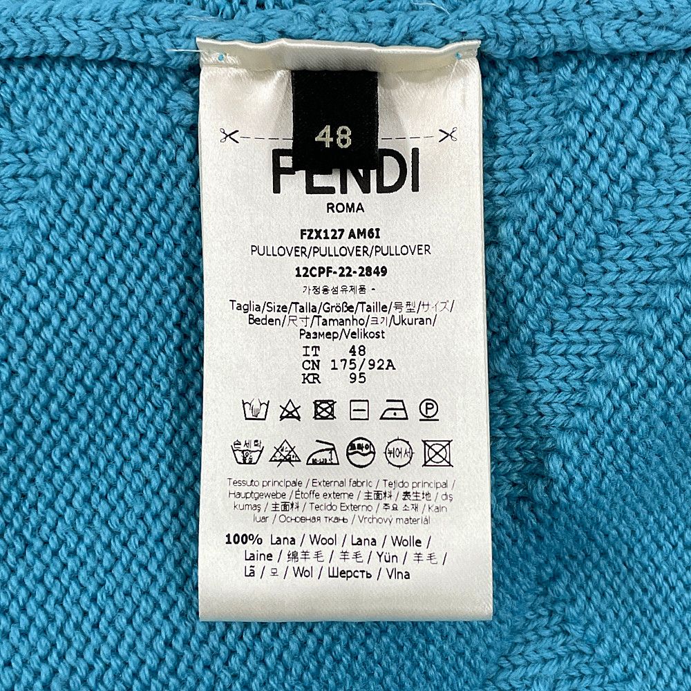 FENDI フェンディ 23SS 品番 FZX127 AM6I ズッカ柄 ウール ニット