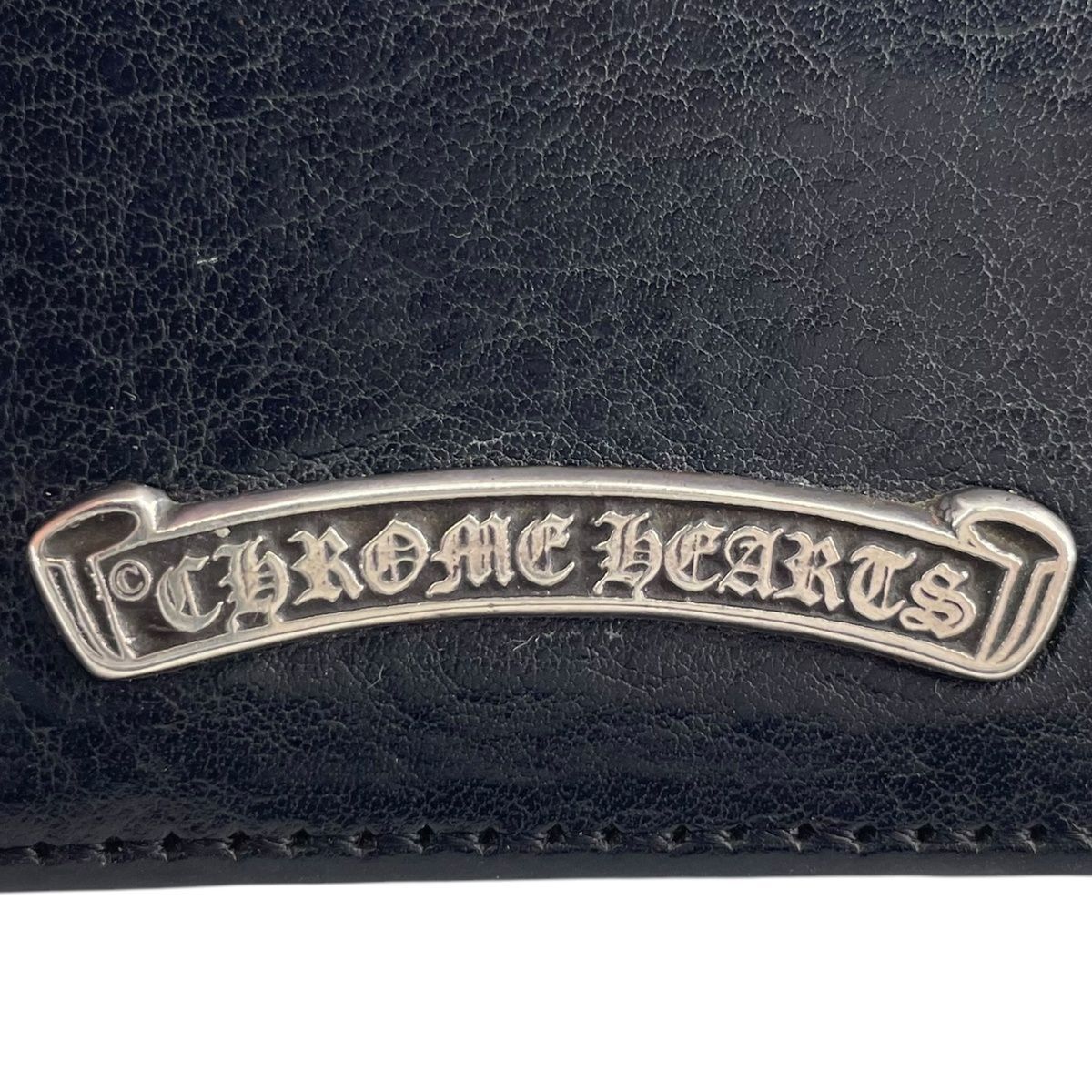 中古】 CHROME HEARTS クロムハーツ 3ポケット カードケース