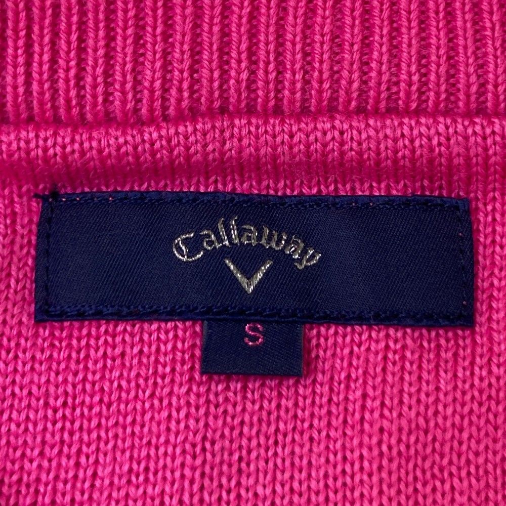 サイズ：S CALLAWAY キャロウェイ  長袖ニットセーター  ピンク系 [240101437479] ゴルフウェア レディース ストスト 楽天市場】CALLAWAY キャロウェイ 長袖ニットセーター ピンク系