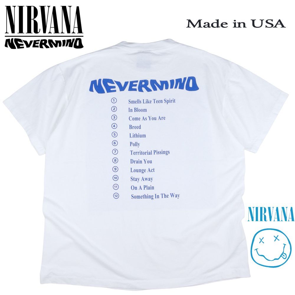⭐️未使用品NIRVANA NEVERMIND Ｌ/S TEE USA製☆ NIRVANA/ニルヴァーナ/NEVERMIND L/S TEE/コラボロンT