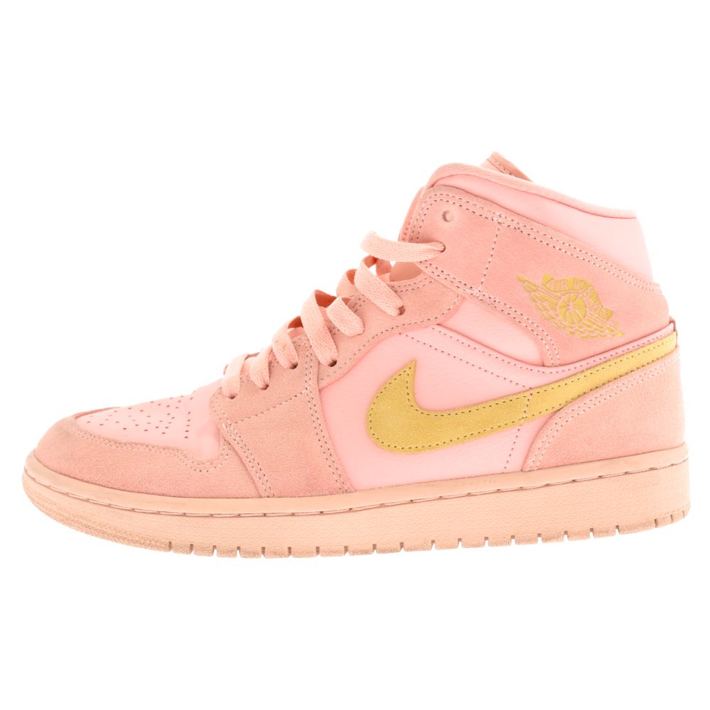 NIKE (ナイキ) AIR JORDAN 1 MID CORAL/GOLD 852542-600 エア