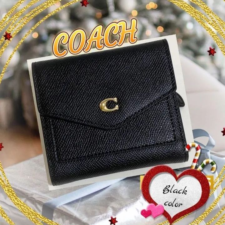 ⭐️コーチ（coach）ハート柄二つ折り財布 - 小物