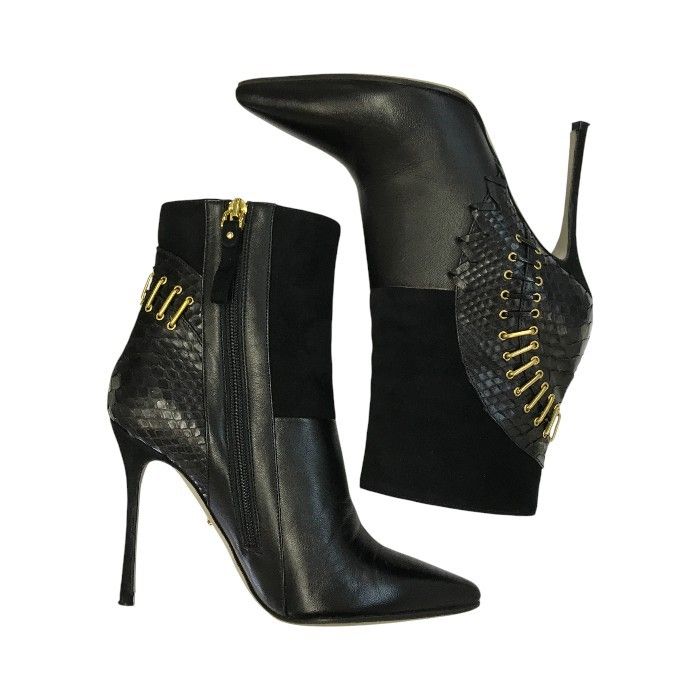 sergio rossi セルジオロッシ ショートブーツ38 ブラック sergio rossi