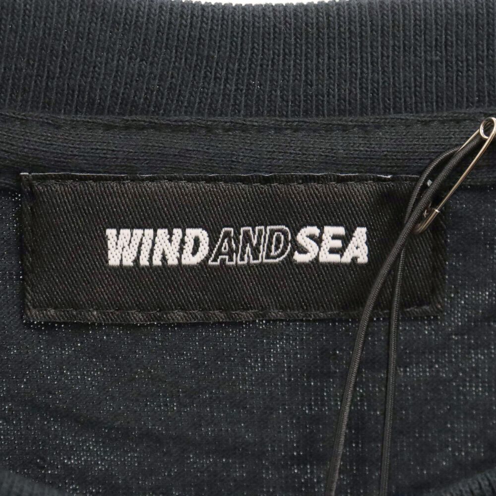 WIND AND SEA (ウィンダンシー) ×KEEENUE キーニュ フロントプリント Tシャツ 半袖 カットソー ブラック 101枚限定 WDS-C-KNUE-24-Q2-03