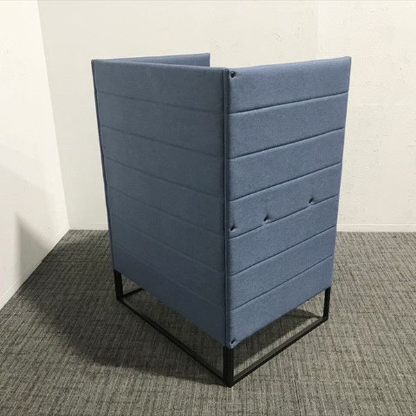 パネル付きデスク 個別ブース 集中ブース 引出し無 アスプルンド ブルー