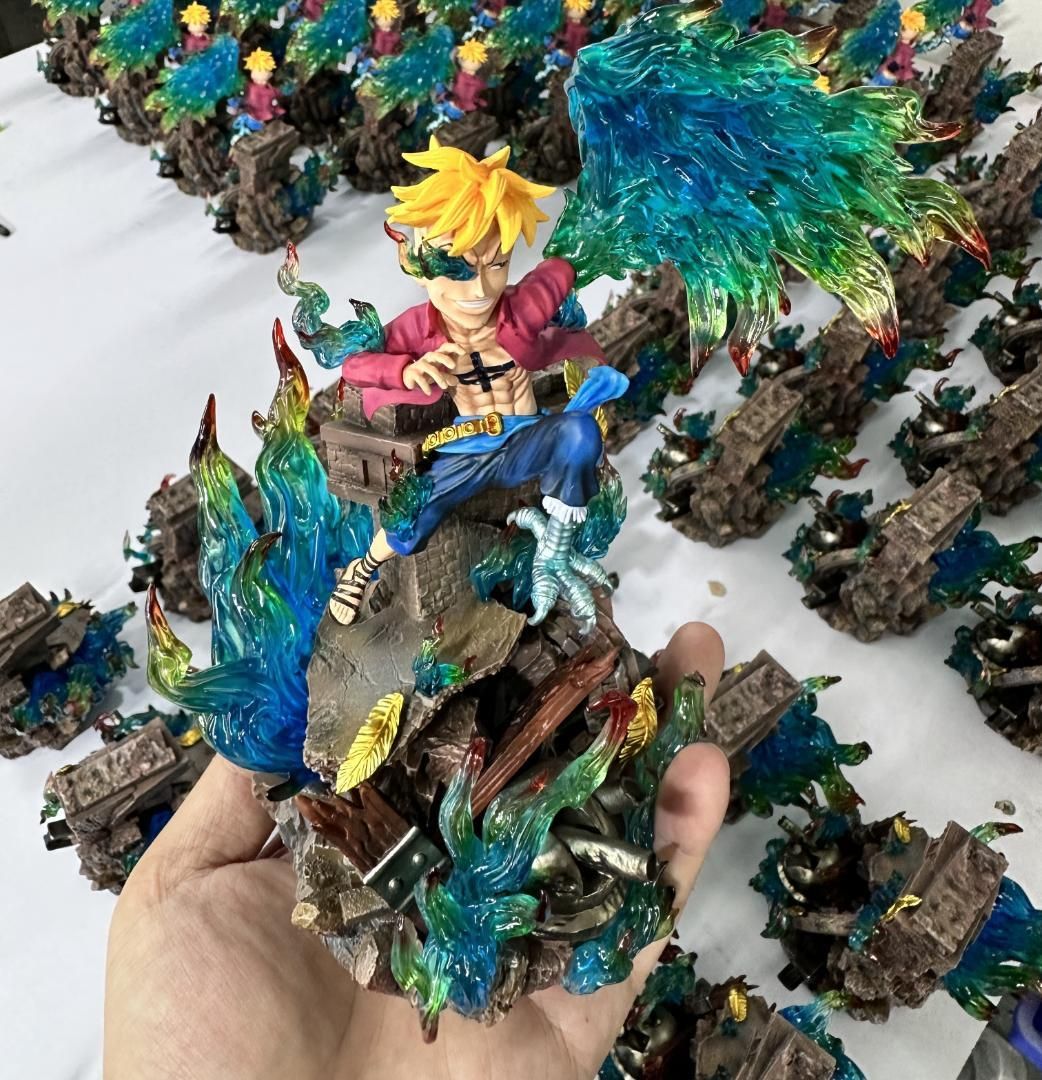 ワンピース 不死鳥マルコ フィギュア ガレージキット 塗装済み完成品 ワーコレ ワンピース 不死鳥マルコ フィギュア ガレージキット 塗装済み
