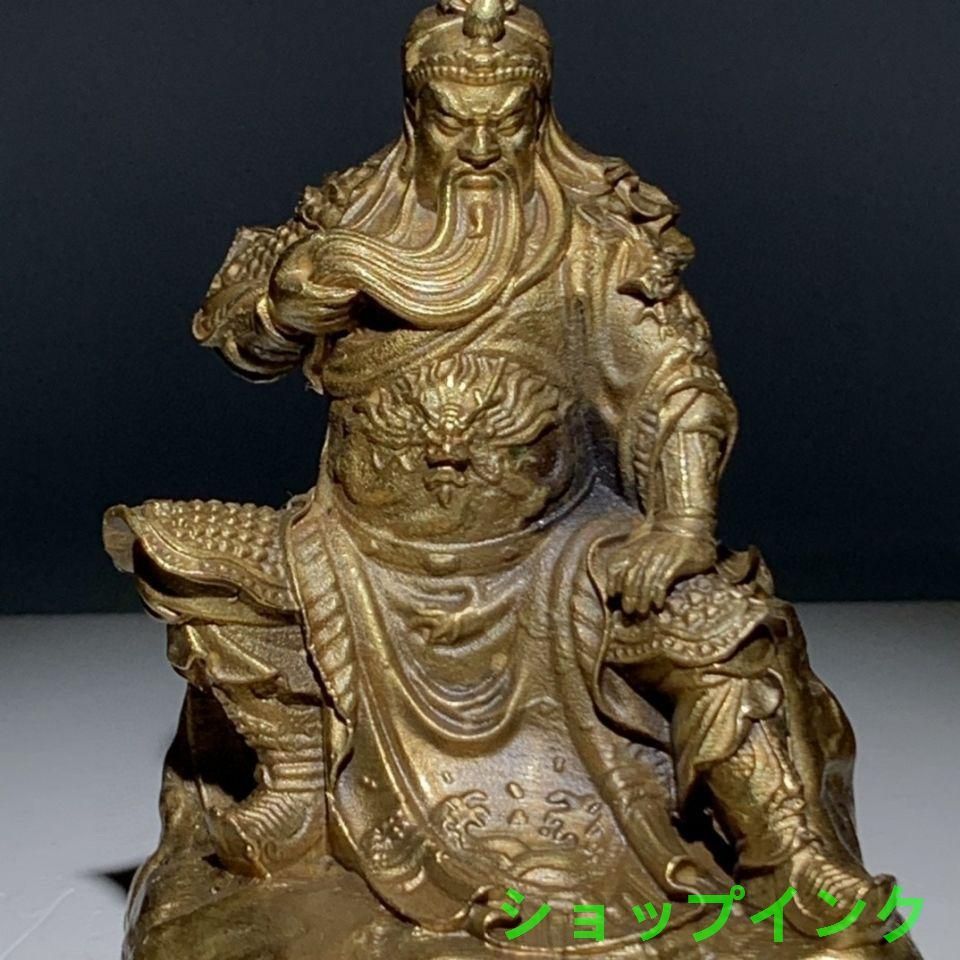銅器 銅像 武財神 関羽 関二爺仏像 置物 開運 風水 招財 工芸品 関二爺 武財神 銅像 工芸品美術品 置物 - メルカリ