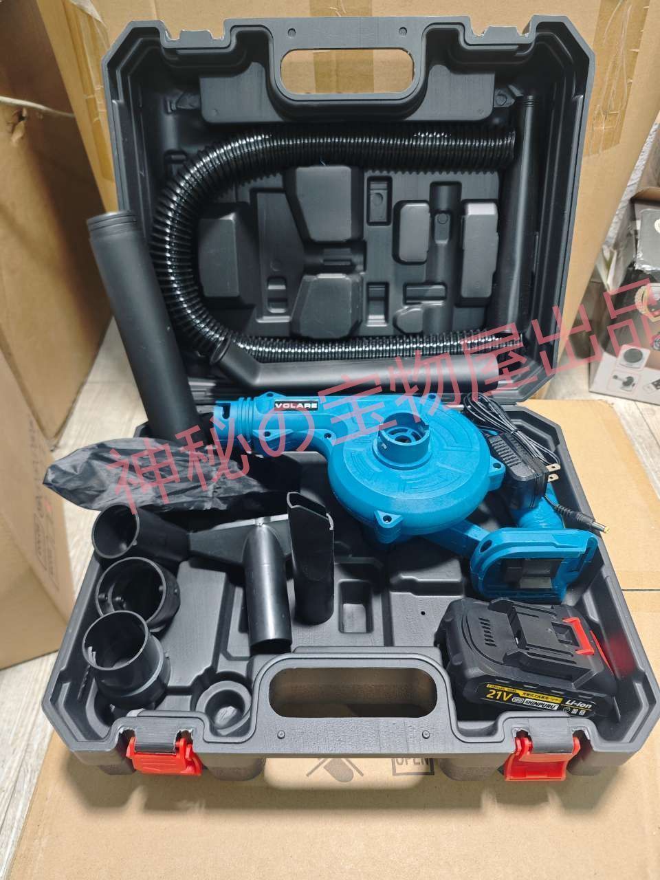 充電式 ブロワー 集塵機 21V 多点セット21vバッテリー1個付き 集塵 送風機 洗車セットマキタ makita18Vバッテリー 併用 エアダスタ空気収じん機 一台多役 コードレスブロワー強力 kkkcbp