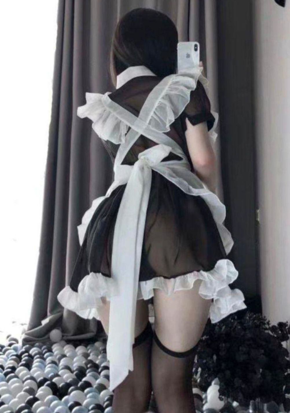 メイド メイド服 シースルー セクシー コスプレ衣装 - メルカリ