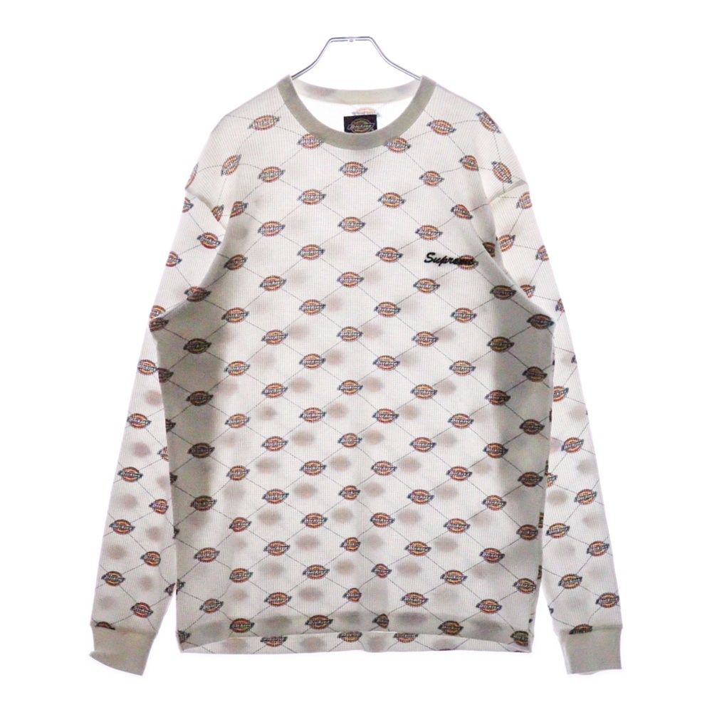 SUPREME シュプリーム 22AW ×Dickies Thermal L|S TEE サーマルカットソー 長袖Tシャツ ホワイト KN8FW22E2