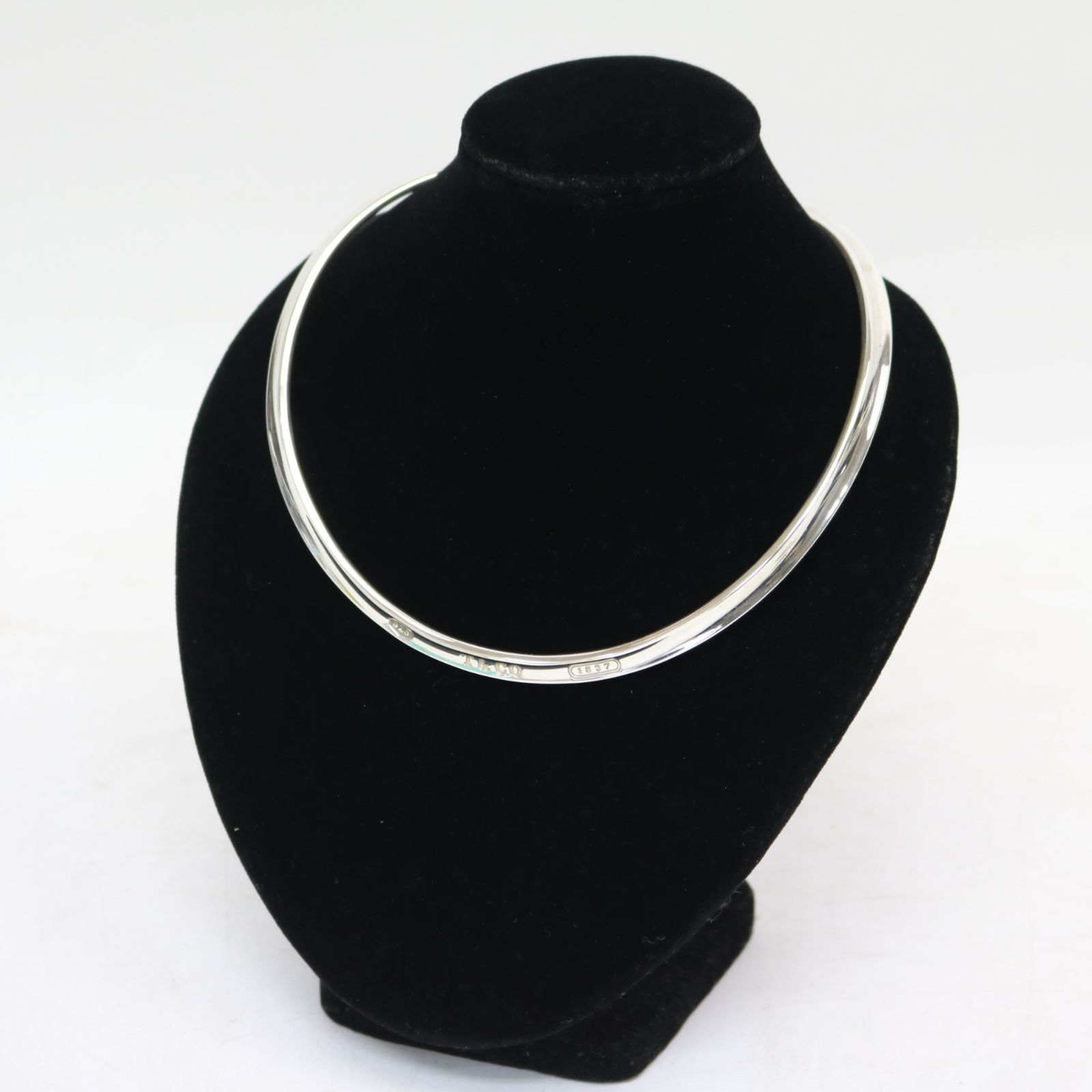 131)【美品】TIFFANY & Co. ティファニー チョーカー 1837 ネックレス 