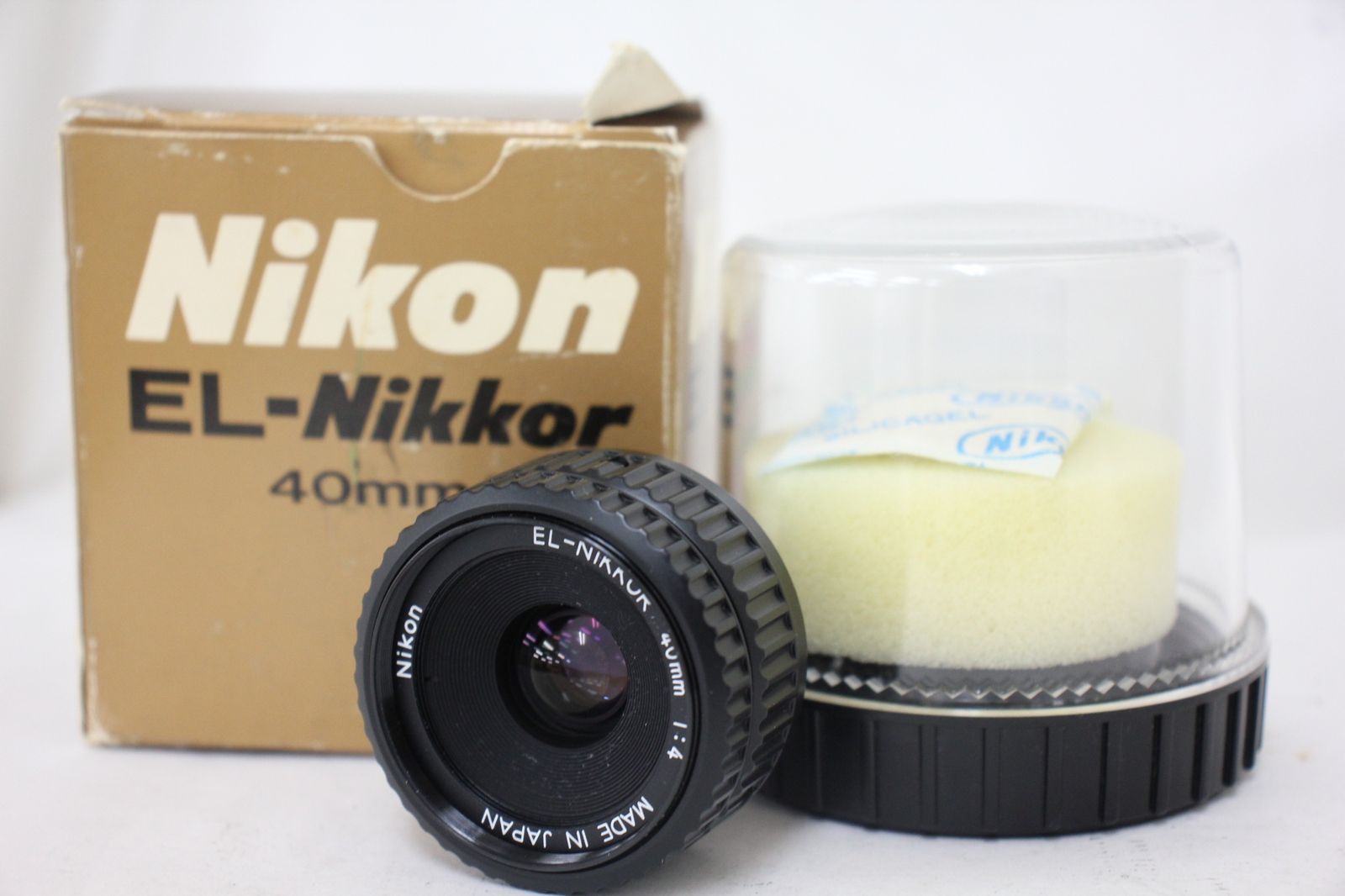 返品保証】 【元箱付き】ニコン Nikon EL-NIKKOR 40mm F4 ケース