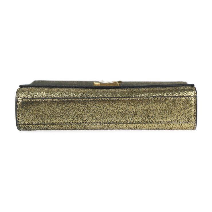SAINT LAURENT サンローラン  ケイト スモール・チェーンショルダー ショルダーバッグ 469390 レザー   ゴールド ブラック  YSL ロゴ 【本物保証】 SAINT LAURENT サンローラン ケイト スモール・チェーンショルダー