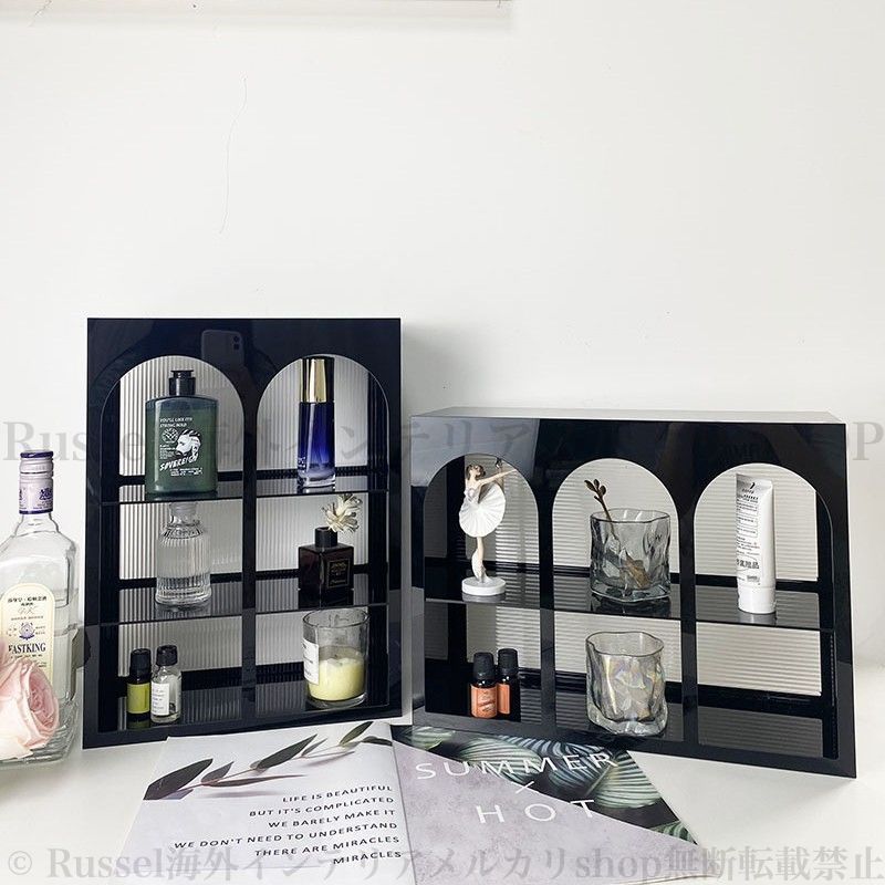 多機能収納ラック アクリル 落ち着いたカラー展開