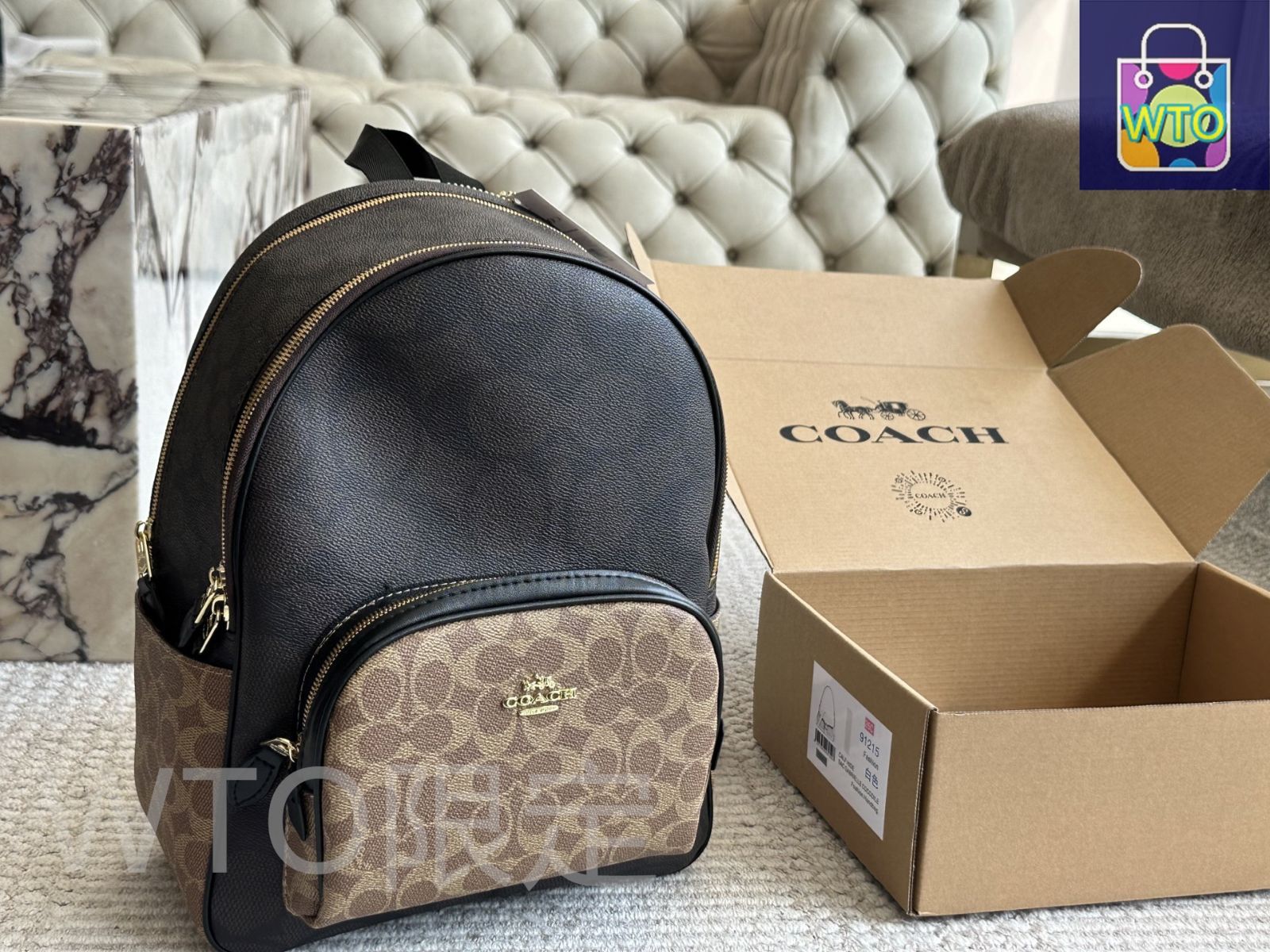 今日特価】Coach ダブルジッパー バックパック - メルカリ