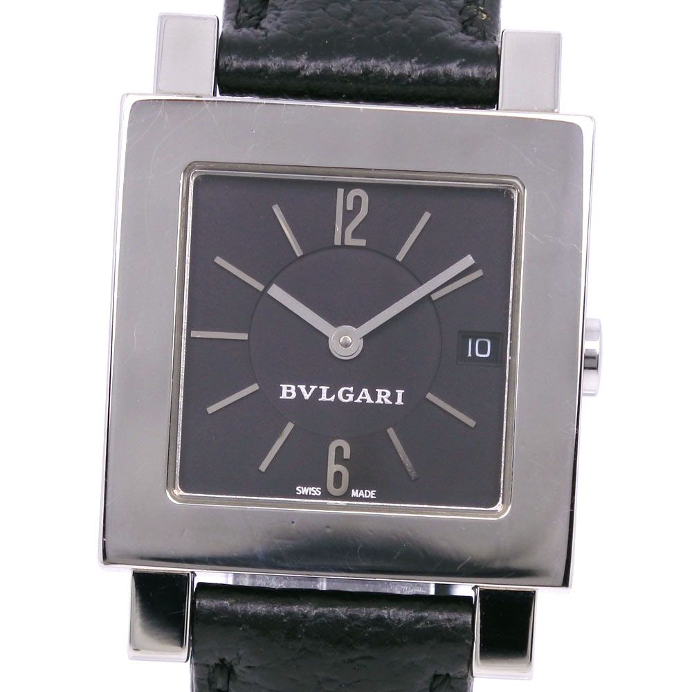BVLGARI クアドラード SQ27SSD SS 黒文字盤 メンズ クォーツ BVLGARI クアドラード SQ27SSD SS 黒文字盤 メンズ クォーツ